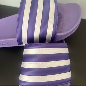 Adidas Adilette Slides Purple Size 8